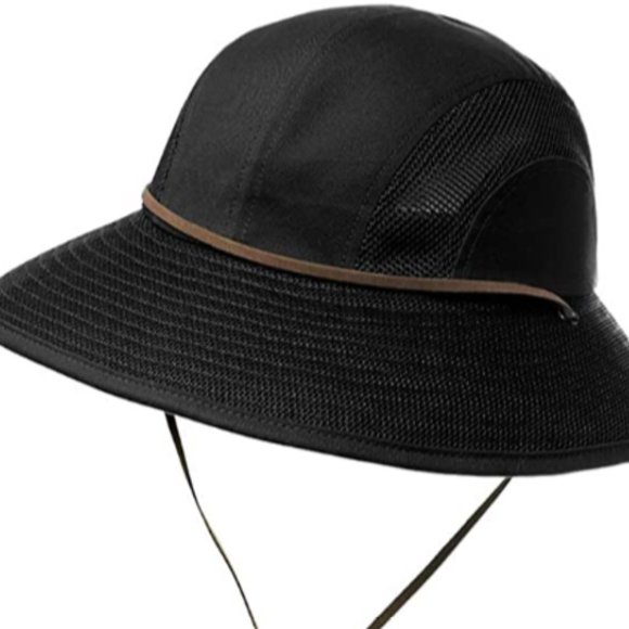 Foldable sun hat women\'s ponytail hole hunting bea main image 2